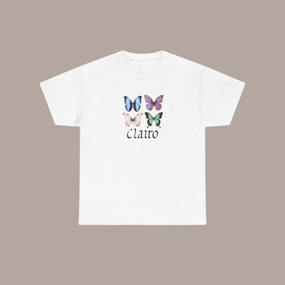 Clairo Immunity Butterfly Short Sleeve Tshirt Beabadoobee The Smiths